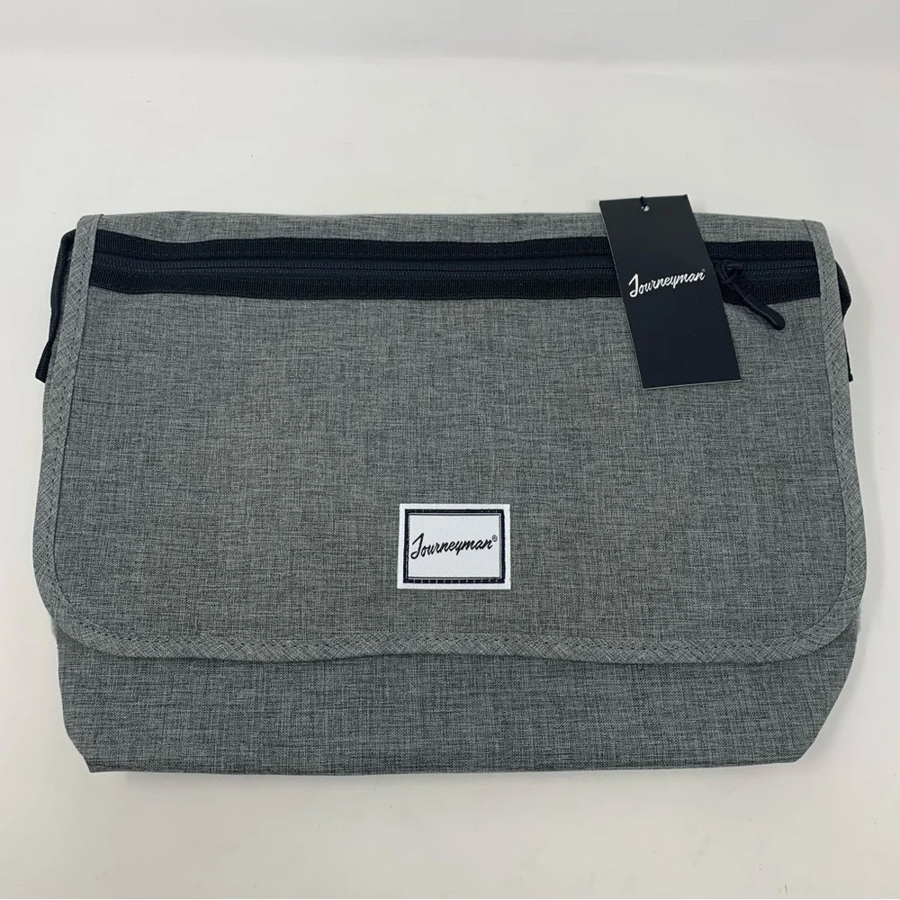 NEW Journeyman Gray Messenger Bag - Picture 2 of 7